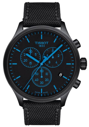 Buy Shop Tissot Chrono XL Quartz Black Dial Black Nylon Strap Watch For Men - T116.617.37.051.00 USA Online