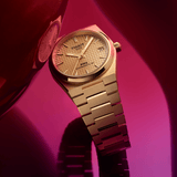 Tissot PRX Powermatic 80 Gold Dial Gold Steel Strap Watch for Men - T137.207.33.021.00