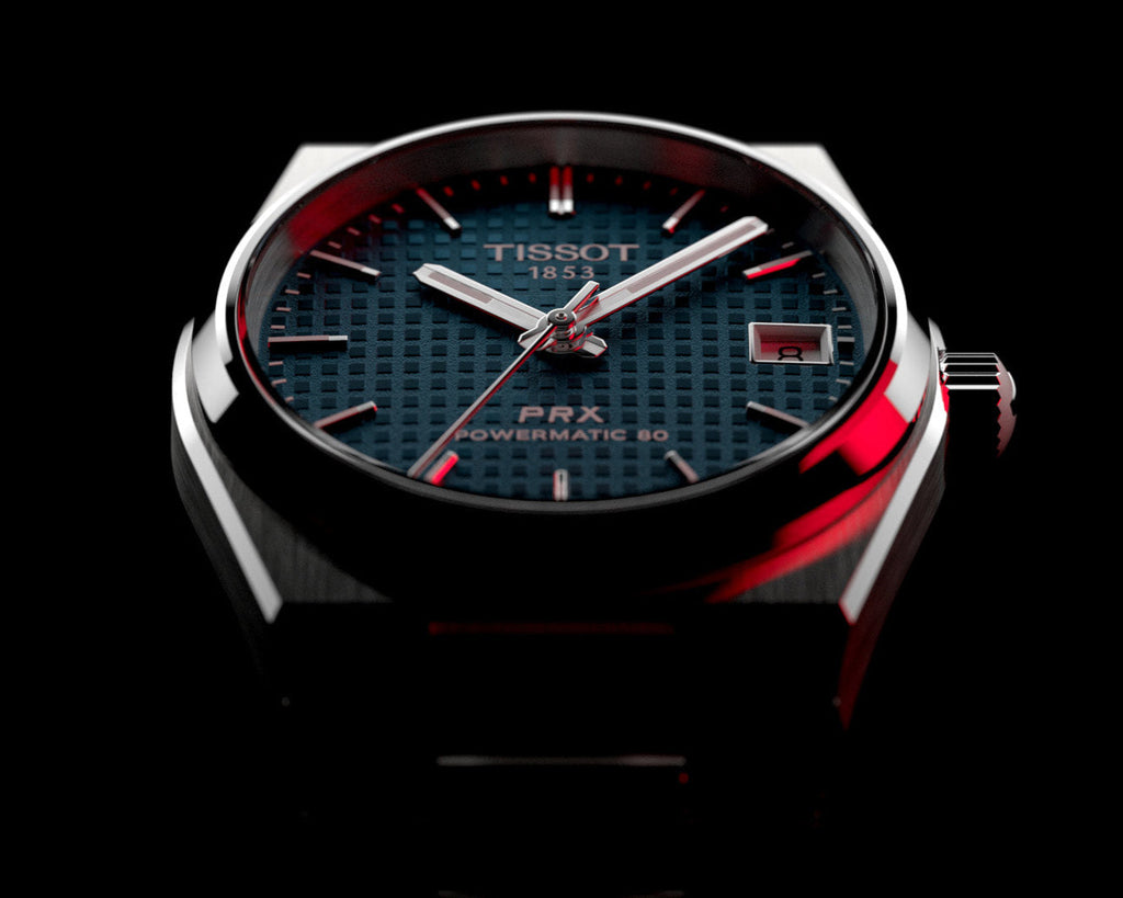 Tissot PRX Powermatic 80 Blue Dial Silver Steel Strap Watch for Men - T137.207.11.041.00