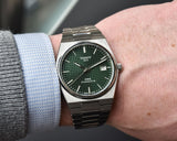 Buy Shop Tissot PRX Powermatic 80 Green Dial Silver Steel Strap Watch For Men - T137.407.11.091.00 USA Online