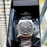 Buy Shop Tissot PRX Powermatic 80 Black Dial Silver Steel Strap Watch for Men - T137.407.11.051.00 USA Online
