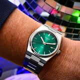 Buy Shop Tissot PRX Green Dial Silver Steel Strap Watch For Men - T137.410.11.091.00 USA Online