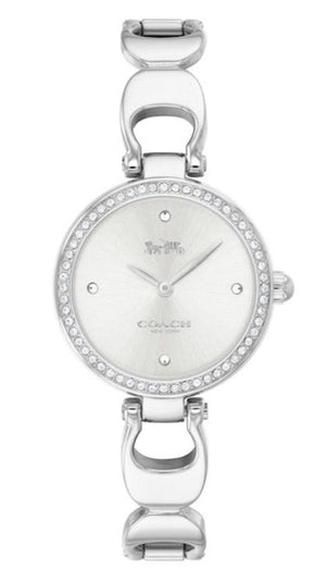 Buy Shop Coach Park Crystals Silver Dial Silver Steel Strap Watch for Women - 14503170 USA Online