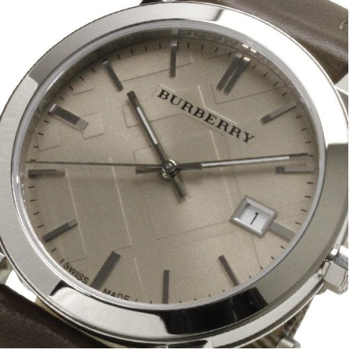Buy Shop Burberry The City Grey Dial Leather Strap Watch for Men - BU9020 USA Online