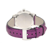 Buy Shop Burberry The City Silver Dial Purple Leather Strap Watch for Women - BU9122 USA Online