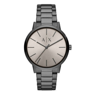 Buy Shop Armani Exchange Cayde Analog Grey Dial Grey Steel Strap Watch For Men - AX2722 USA Online