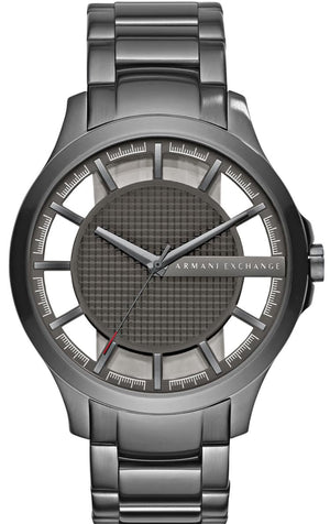 Buy Shop Armani Exchange Hampton Chronograph Grey Dial Grey Steel Strap Watch For Men - AX2188 USA Online