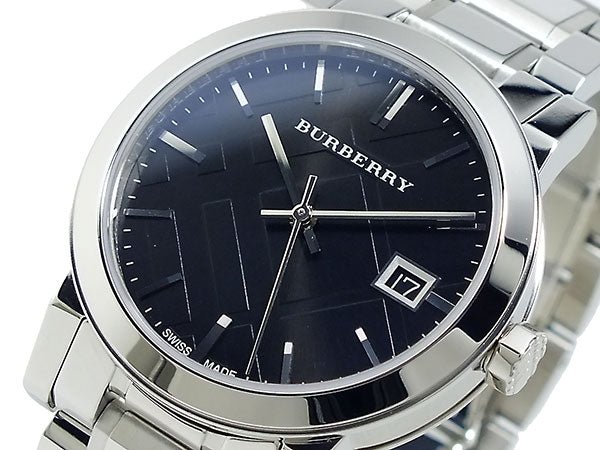 Buy Shop Burberry The City Black Dial Silver Steel Strap Watch for Women - BU9101 USA Online