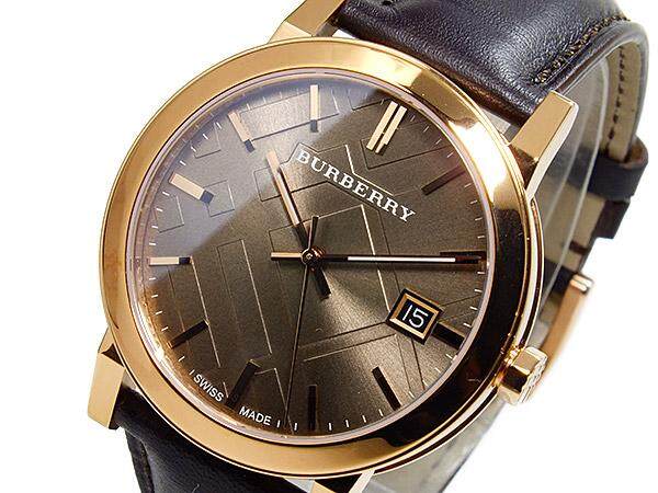 Buy Shop Burberry The City Brown Dial Brown Leather Strap Watch for Men - BU9013 USA Online