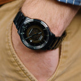 Buy Shop Mido Commander II Automatic Gradient Black Dial Black Steel Strap Watch For Men - M021.407.33.411.00 USA Online