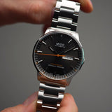 Buy Shop Mido Commander II Automatic Chronometer Grey Dial Silver Steel Strap Watch For Men - M021.431.11.061.01 USA Online