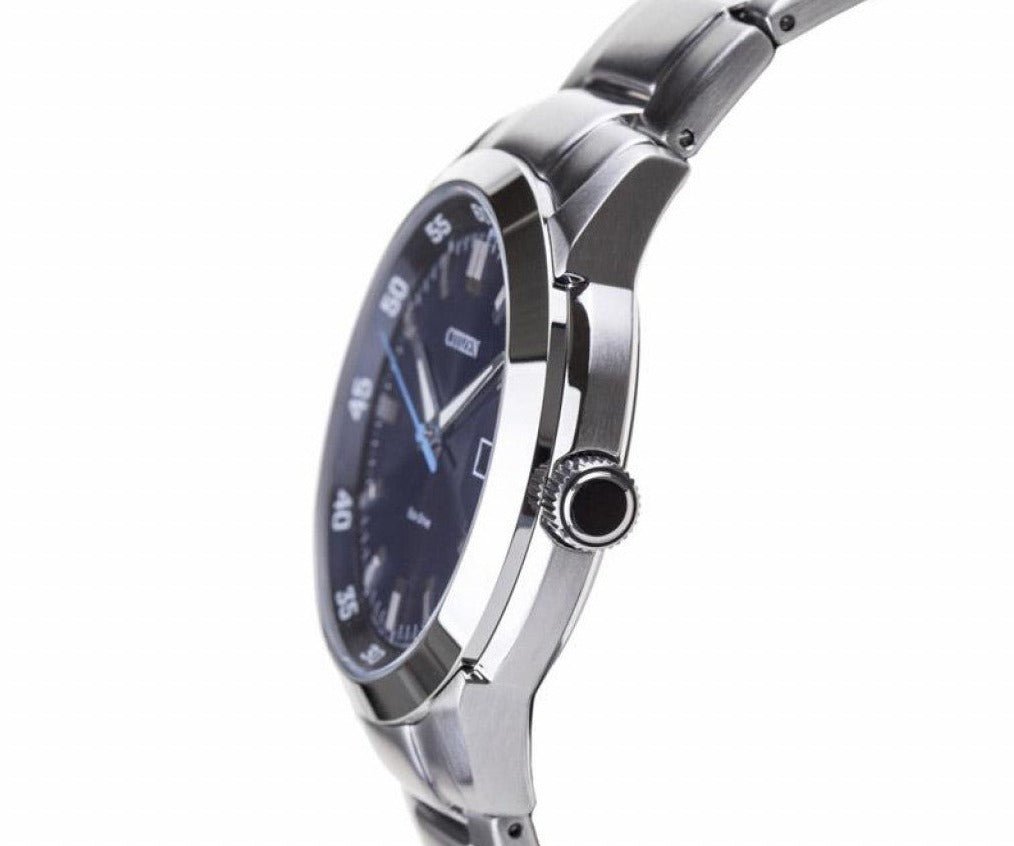 Buy Shop Citizen Eco Drive Blue Dial Silver Stainless Steel Watch For Men - BM7140-54L USA Online