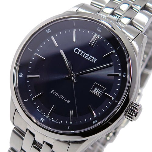 Buy Shop Citizen Eco Drive Blue Dial Silver Steel Strap Watch For Men - BM7250-56L USA Online