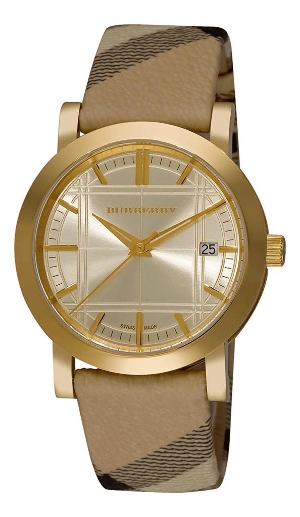 Buy Shop Burberry Heritage Silver Dial Leather Strap Watch for Women - BU1398 USA Online
