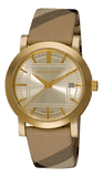 Buy Shop Burberry Heritage Silver Dial Leather Strap Watch for Women - BU1398 USA Online