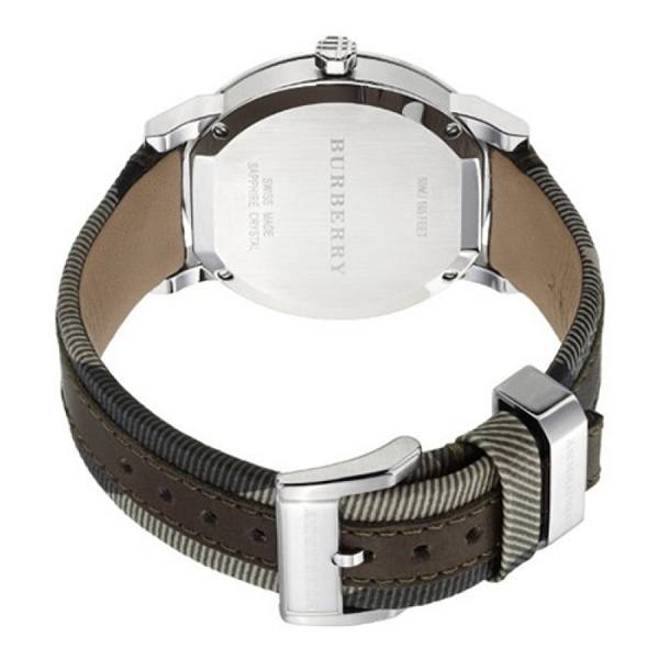 Buy Shop Burberry The City Grey Dial Leather Strap Watch for Men - BU9020 USA Online
