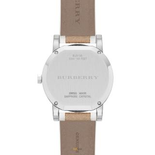 Buy Shop Burberry The City Silver Dial Brown Leather Strap Watch for Women - BU9136 USA Online