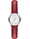 Buy Shop Burberry The City Silver Dial Red Strap Watch for Women - BU9232 USA Online
