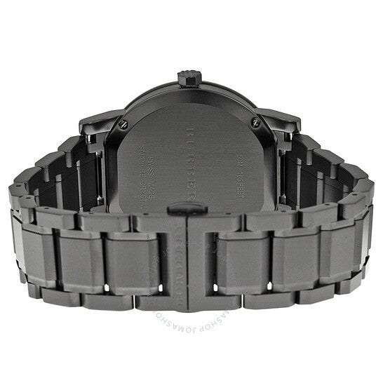 Buy Shop Burberry The City Grey Dial Gunmetal Grey Steel Strap Watch for Men - BU9381 USA Online