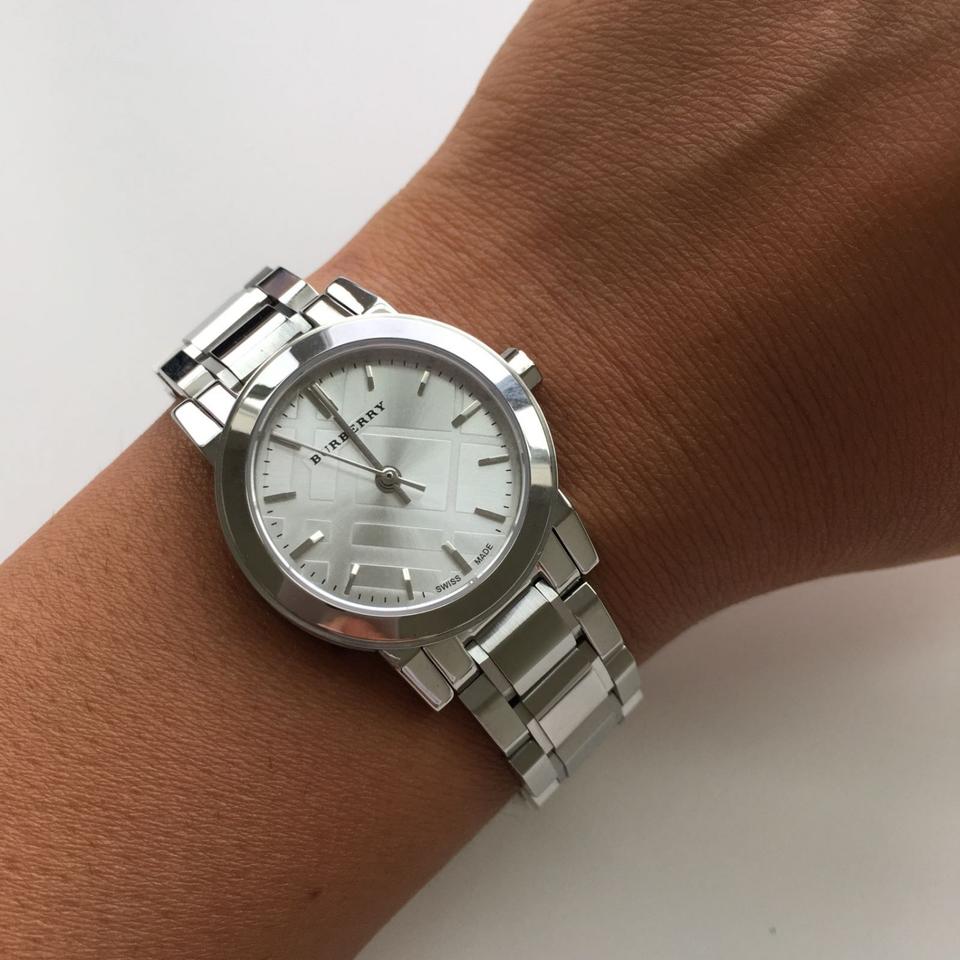 Buy Shop Burberry The City Silver Dial Silver Steel Strap Watch for Women - BU9200 USA Online
