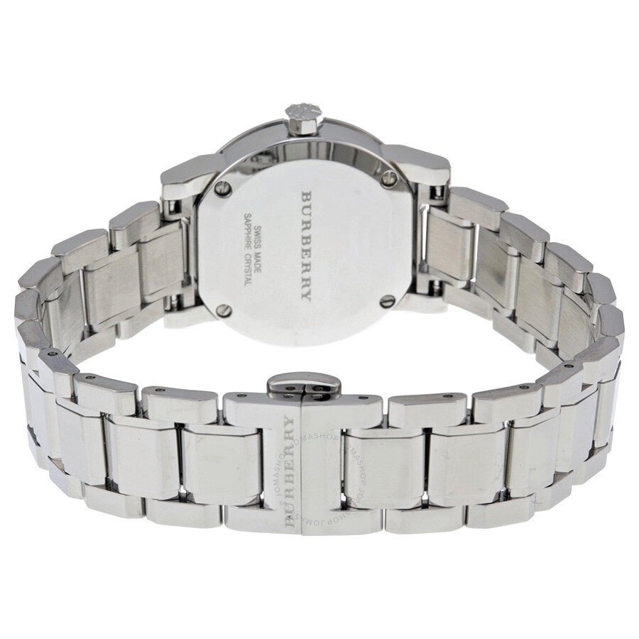 Buy Shop Burberry The City Silver Diamonds Dial Silver Steel Strap Watch for Women - BU9230 USA Online