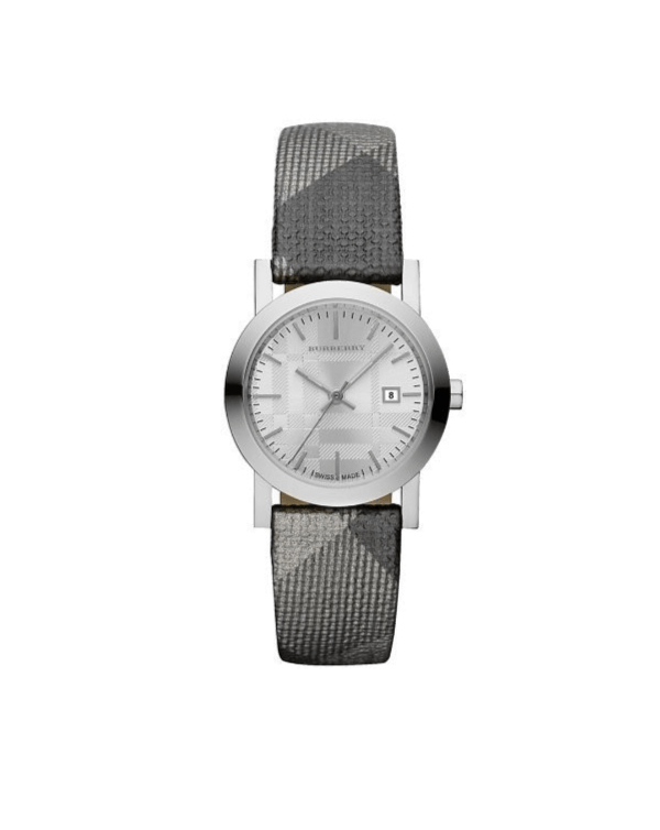 Buy Shop Burberry The City Silver Dial Multicolored Leather Strap Watch for Women - BU1873 USA Online