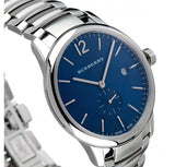 Buy Shop Burberry The Classic Blue Dial Silver Steel Strap Watch for Men - BU10007 USA Online