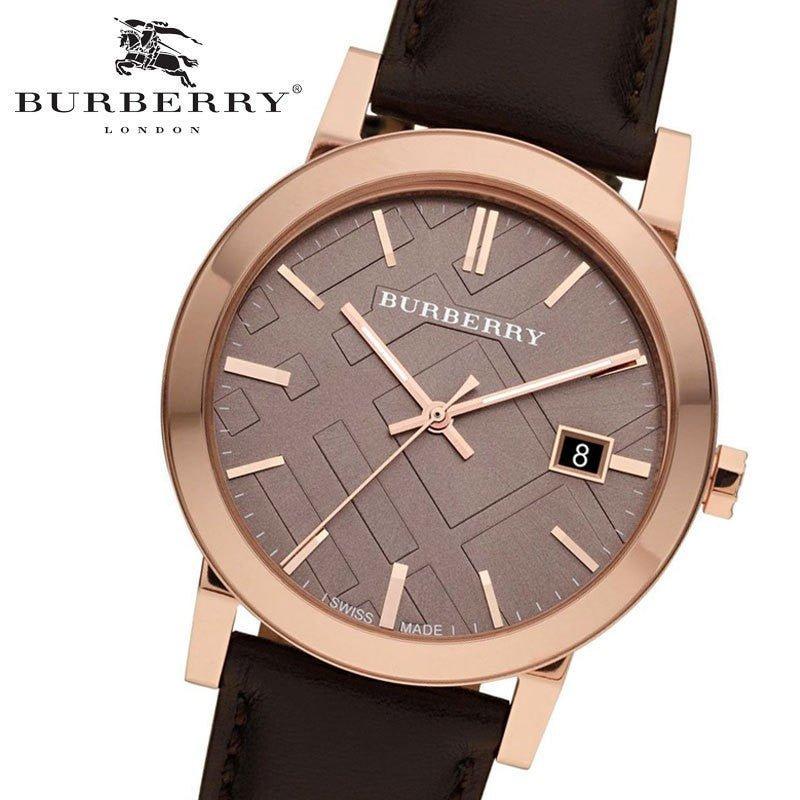 Buy Shop Burberry The City Brown Dial Brown Leather Strap Watch for Men - BU9013 USA Online