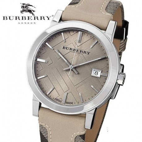 Buy Shop Burberry The City Beige Dial Tan Leather Strap Watch for Women - BU9021 USA Online
