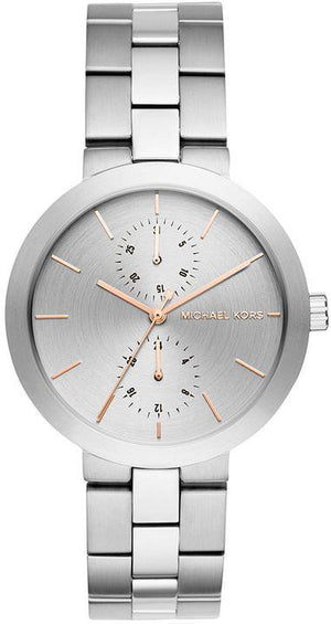 Buy Shop Michael Kors Garner Analog Silver Dial Silver Steel Strap Watch For Women - MK6407 USA Online