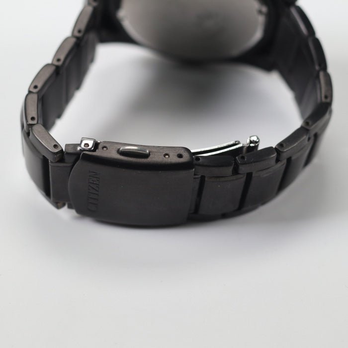 Buy Shop Citizen Eco Drive Blue Dial Black Steel Strap Watch For Men - AW0024-58LB USA Online