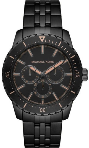 Buy Shop Michael Kors Cunningham Chronograph Black Dial Black Steel Strap Watch For Men - MK7157 USA Online
