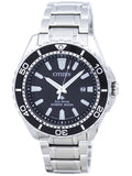 Buy Shop Citizen Promaster Diver Chronograph Black Dial Silver Steel Strap Watch For Men - BN0190-82E USA Online