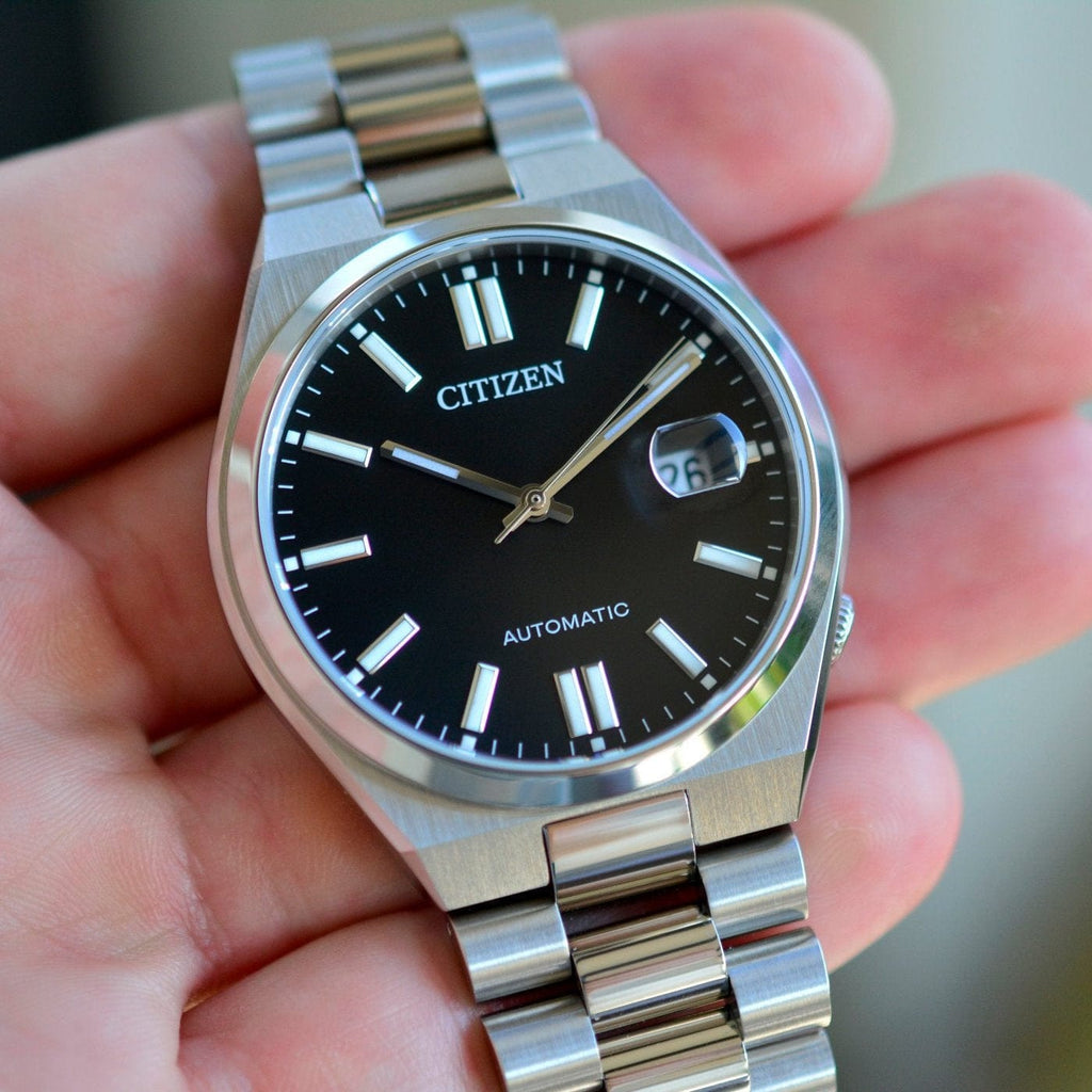 Buy Shop Citizen Tsuyosa Automatic Black Dial Silver Steel Strap Watch For Men - NJ0150-81E USA Online