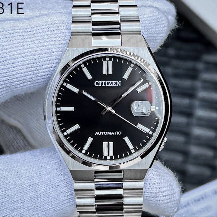 Buy Shop Citizen Tsuyosa Automatic Black Dial Silver Steel Strap Watch For Men - NJ0150-81E USA Online