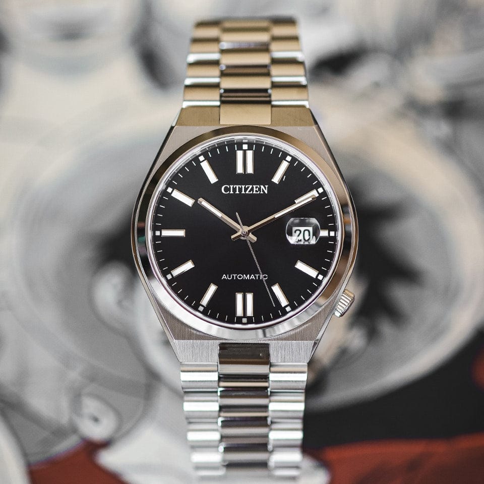 Buy Shop Citizen Tsuyosa Automatic Black Dial Silver Steel Strap Watch For Men - NJ0150-81E USA Online