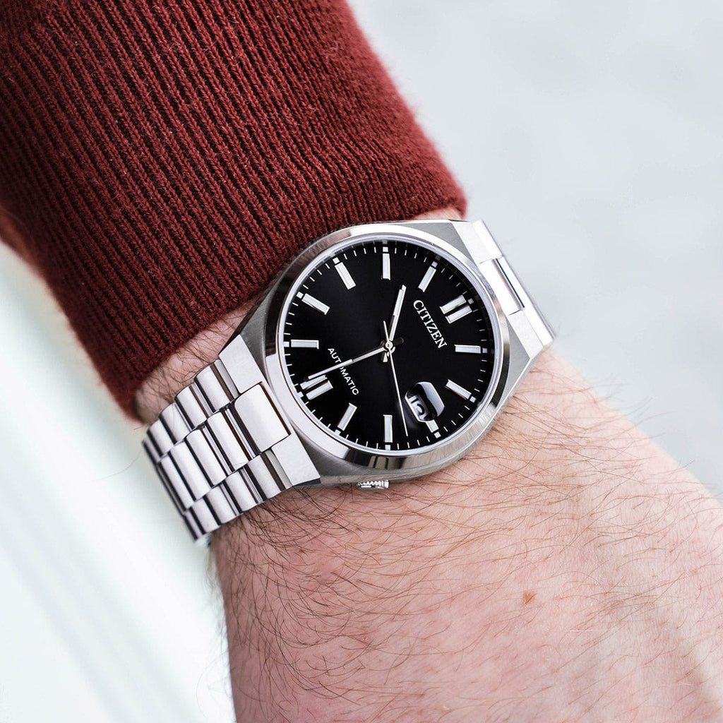 Buy Shop Citizen Tsuyosa Automatic Black Dial Silver Steel Strap Watch For Men - NJ0150-81E USA Online