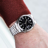 Buy Shop Citizen Tsuyosa Automatic Black Dial Silver Steel Strap Watch For Men - NJ0150-81E USA Online