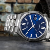 Buy Shop Citizen Tsuyosa Automatic Blue Dial Silver Steel Strap Watch For Men - NJ0150-81L USA Online