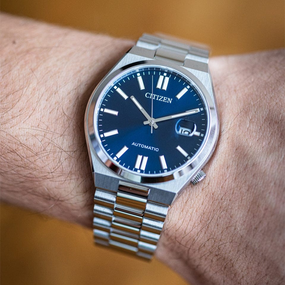 Buy Shop Citizen Tsuyosa Automatic Blue Dial Silver Steel Strap Watch For Men - NJ0150-81L USA Online