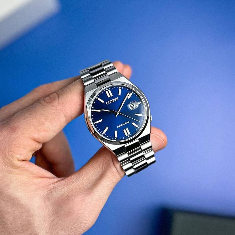 Buy Shop Citizen Tsuyosa Automatic Blue Dial Silver Steel Strap Watch For Men - NJ0150-81L USA Online