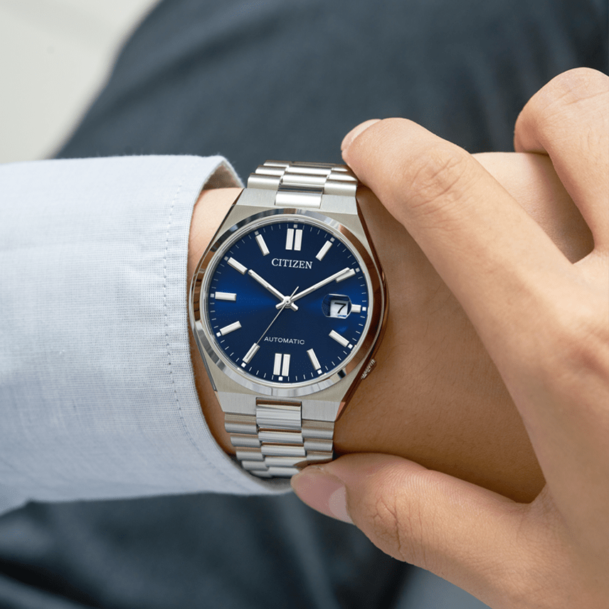 Buy Shop Citizen Tsuyosa Automatic Blue Dial Silver Steel Strap Watch For Men - NJ0150-81L USA Online