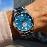 Buy Shop Citizen Tsuyosa Automatic Blue Dial Silver Steel Strap Watch For Men - NK5010-51L USA Online