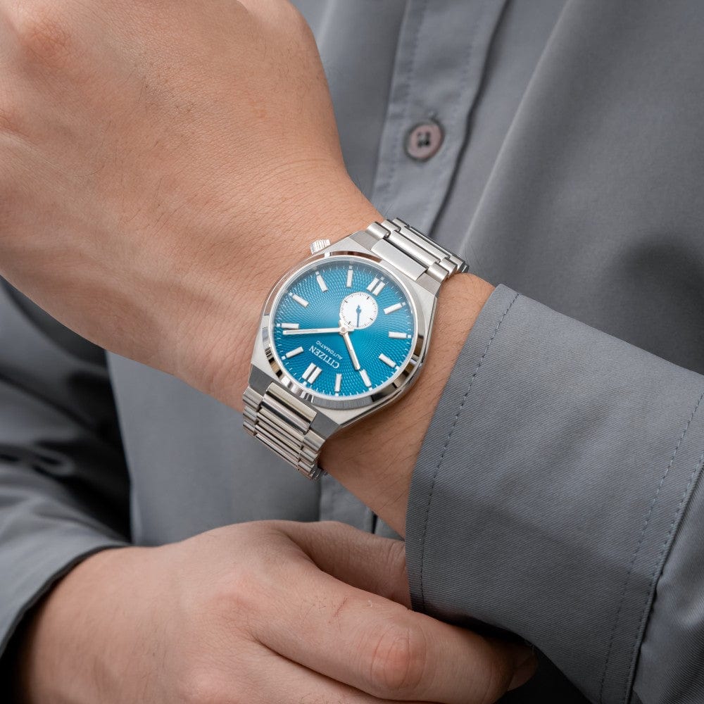 Buy Shop Citizen Tsuyosa Automatic Blue Dial Silver Steel Strap Watch For Men - NK5010-51L USA Online