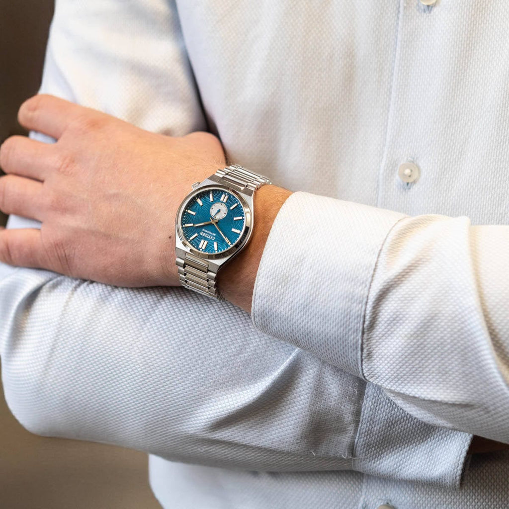 Buy Shop Citizen Tsuyosa Automatic Blue Dial Silver Steel Strap Watch For Men - NK5010-51L USA Online