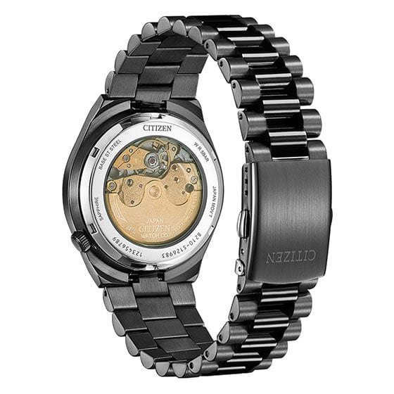 Buy Shop Citizen Tsuyosa Automatic Camouflage Black Dial Black Steel Strap Watch For Men - NJ0155-87E USA Online