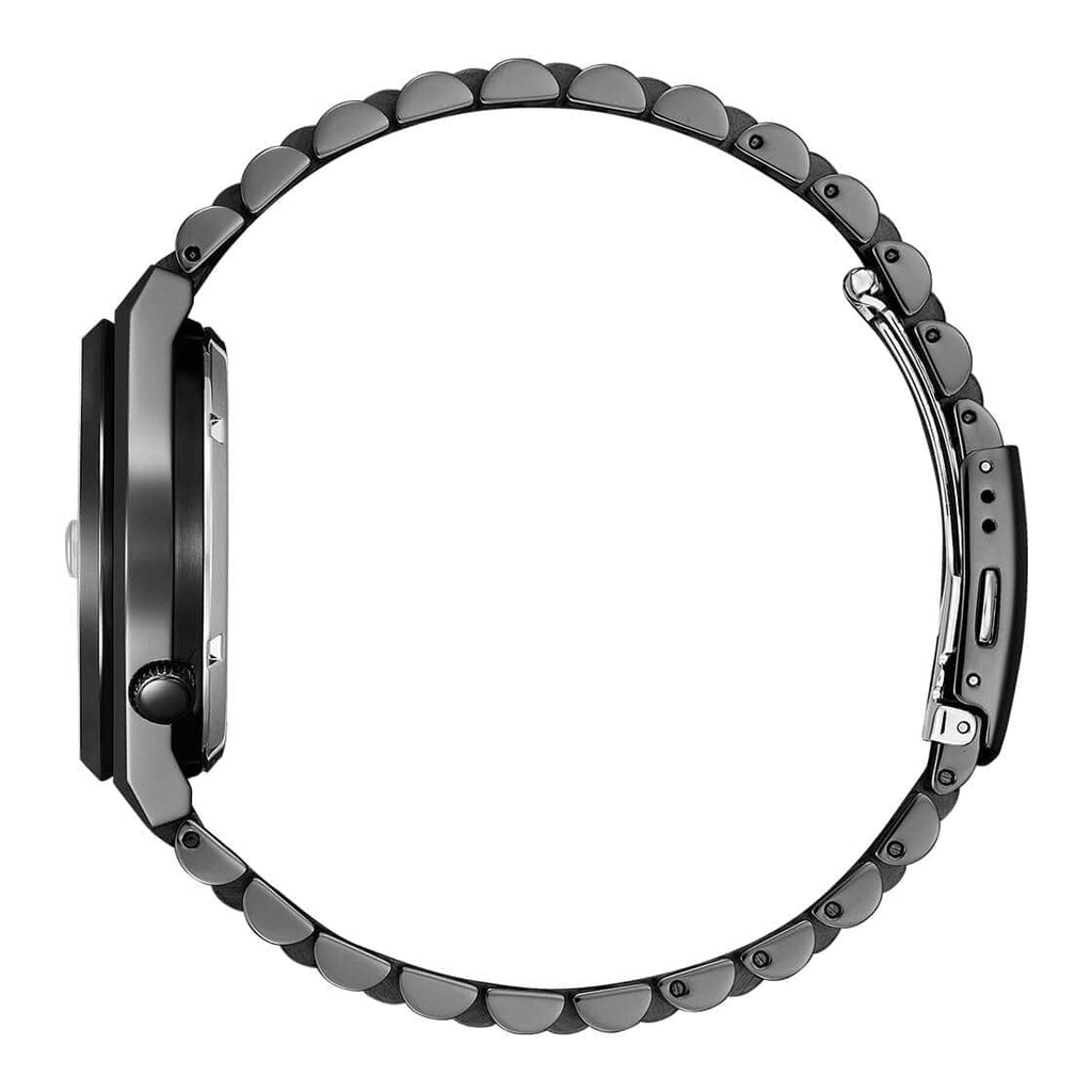 Buy Shop Citizen Tsuyosa Automatic Camouflage Black Dial Black Steel Strap Watch For Men - NJ0155-87E USA Online