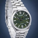 Buy Shop Citizen Tsuyosa Automatic Camouflage Green Dial Silver Steel Strap Watch For Men - NJ0159-86X USA Online