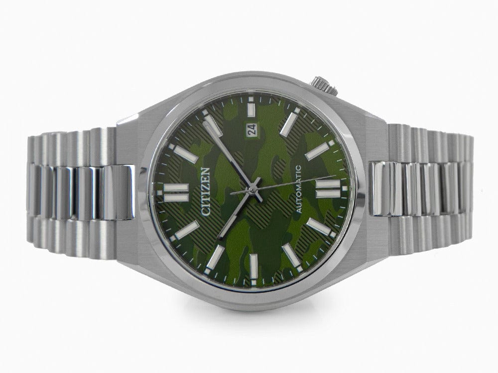 Buy Shop Citizen Tsuyosa Automatic Camouflage Green Dial Silver Steel Strap Watch For Men - NJ0159-86X USA Online