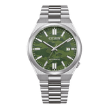 Buy Shop Citizen Tsuyosa Automatic Camouflage Green Dial Silver Steel Strap Watch For Men - NJ0159-86X USA Online